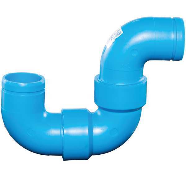 Polypropylene, Blue Finish, P-Trap