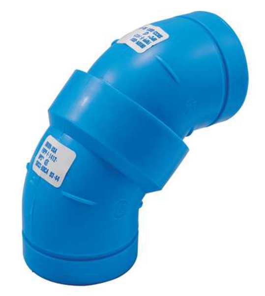 90 Degree Long Sweep Elbow, Polypropylene, 2
