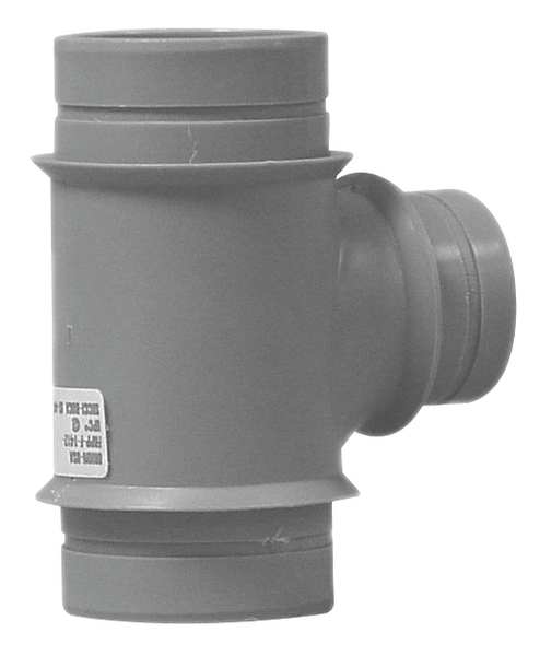 Reducing Sanitary Tee, Polypropylene, 2