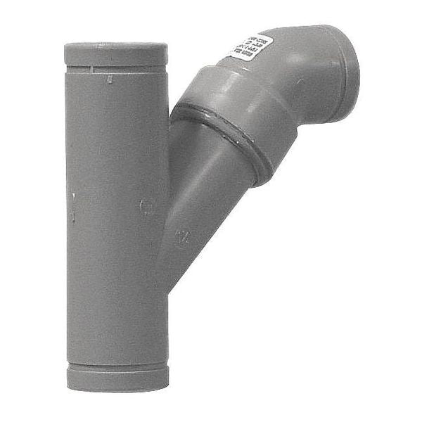 Long Turn Wye, Polypropylene, 1-1/2