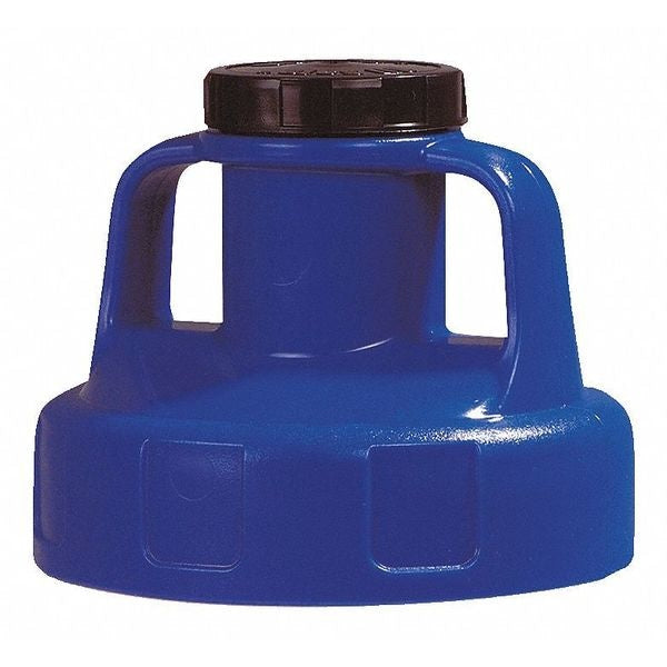 Utility Lid, w/2 In Outlet, HDPE, Blue