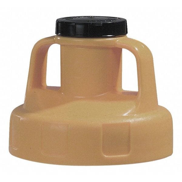 Utility Lid, w/2 In Outlet, HDPE, Beige