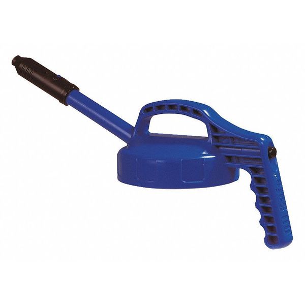 Stretch Spout Lid, w/0.5 In Outlet, Blue