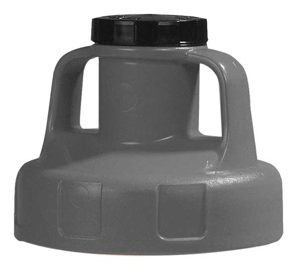 Utility Lid, w/2 In Outlet, HDPE, Gray