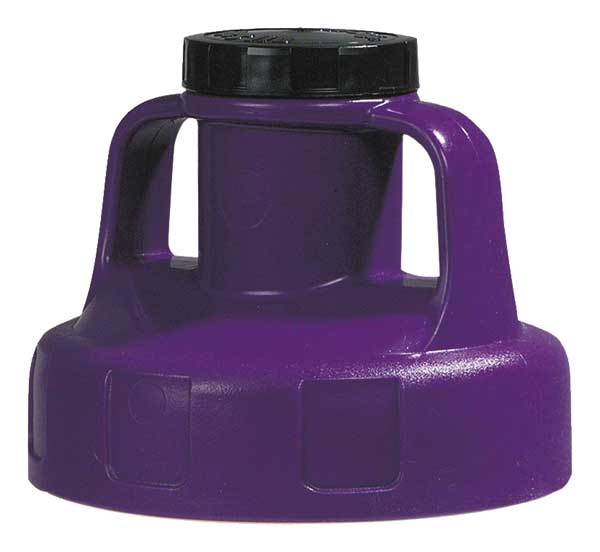 Utility Lid, w/2 In Outlet, HDPE, Purple