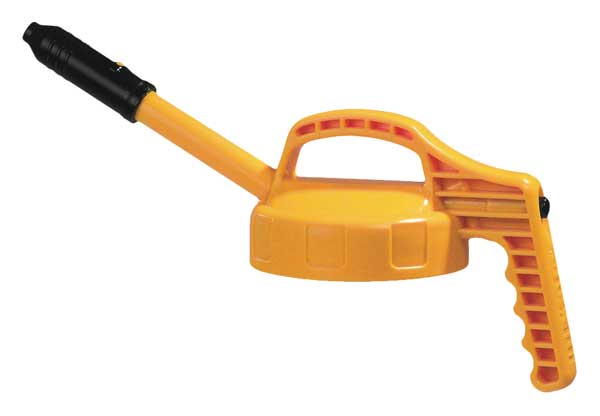 Stretch Spout Lid, w/0.5 In Outlet, Yellow