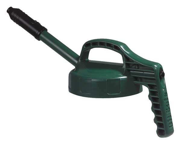 Stretch Spout Lid, w/0.5 In Out, Dk Green