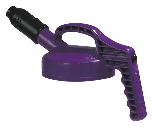 Stumpy Spout Lid, w/1 In Outlet, Purple