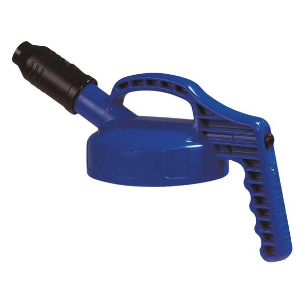 Stumpy Spout Lid, w/1 In Outlet, Blue