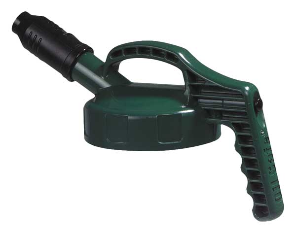 Stumpy Spout Lid, w/1 In Outlet, Dk Green