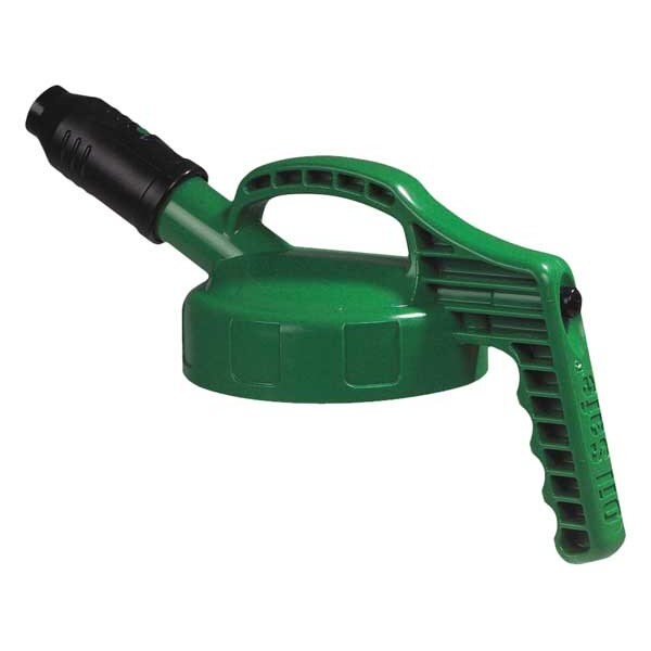 Stumpy Spout Lid, w/1 In Outlet, Mid Green