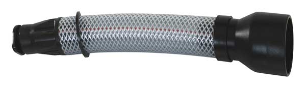 Stumpy Ext Hose, w/1 In Outlet, HDPE/PVC