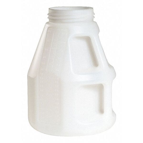 Fluid Storage Container, Drum, 10 L Capacity, 13.7 in H, 10 in Outiside Dia, Clear