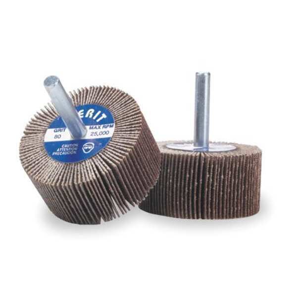 Flap Wheel, AO, 5/8x3/4x1/8 In Shank, 120G