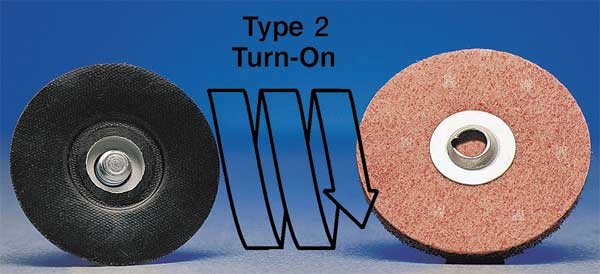 Quick Change Disc, AlO, 1in, 120G, TS, PK100