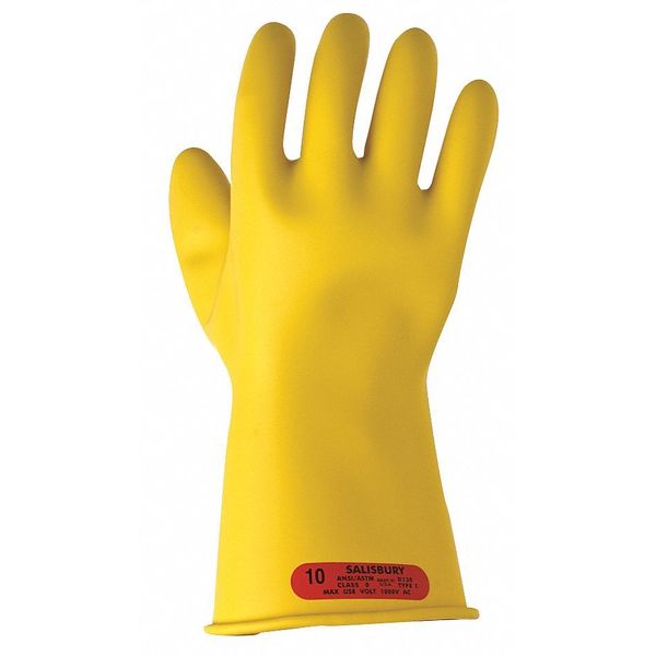 Electrical Gloves, Class 0, Yellow, Sz10, PR