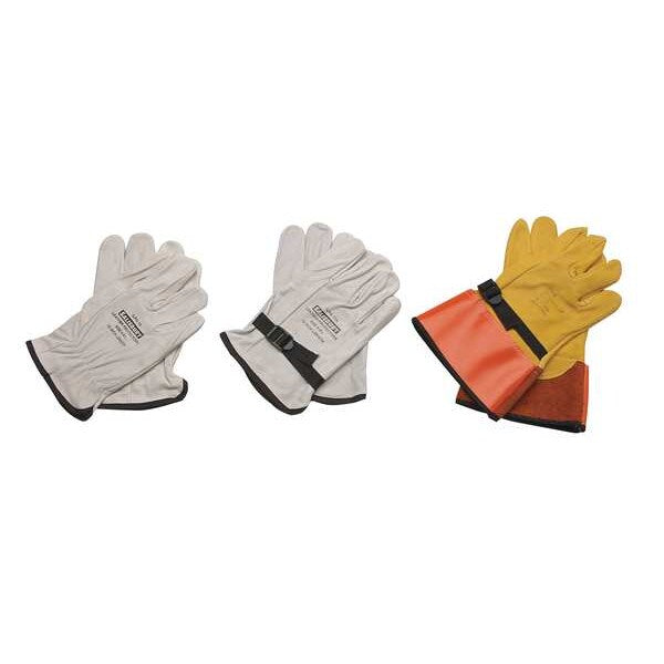 Elec. Glove Protector, 10, Wht/Org/Grn, PR