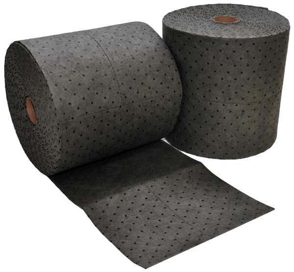 Sorbents, 50 gal. Universal Absorbed, Gray, Polypropylene, 2 PK