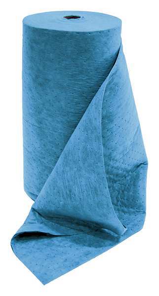Sorbents, 66 gal. Oil Absorbed, Blue, Polypropylene