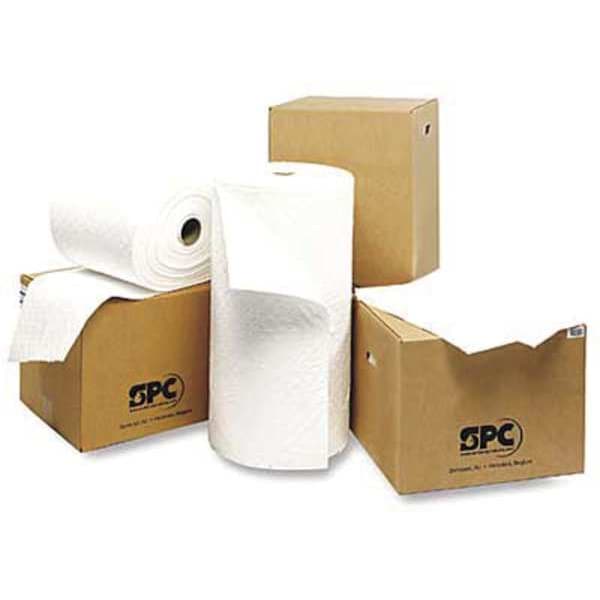 Sorbents, 49 gal. Oil Absorbed, White, Polypropylene