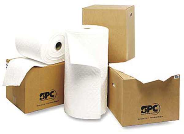 Sorbents, 49 gal/pk, Oil Absorbed, White, Polypropylene
