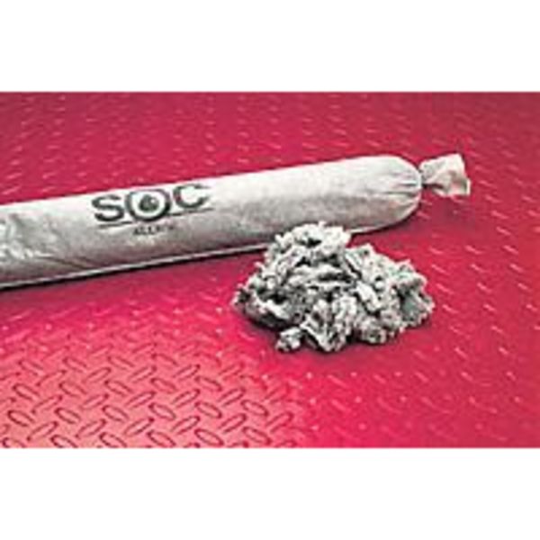 Sorbents, 12 gal/pk; 3 gal/sock, Universal Absorbed, Gray, Polypropylene, 4 PK