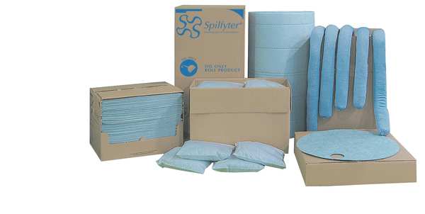 Sorbents, 66 gal. Oil Absorbed, Blue, Polypropylene, 2 PK