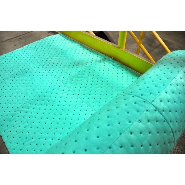 Sorbents, 46 gal/pk, Universal Absorbed, Green, Polypropylene, 2 PK