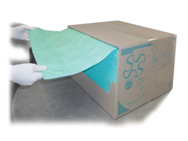Sorbents, 38 gal. Universal Absorbed, Green, Polypropylene, 200 PK