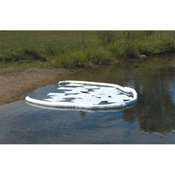 Sorbents, 32 gal/pk, .16 gal/pad, Oil Absorbed, White, Polypropylene, 200 PK