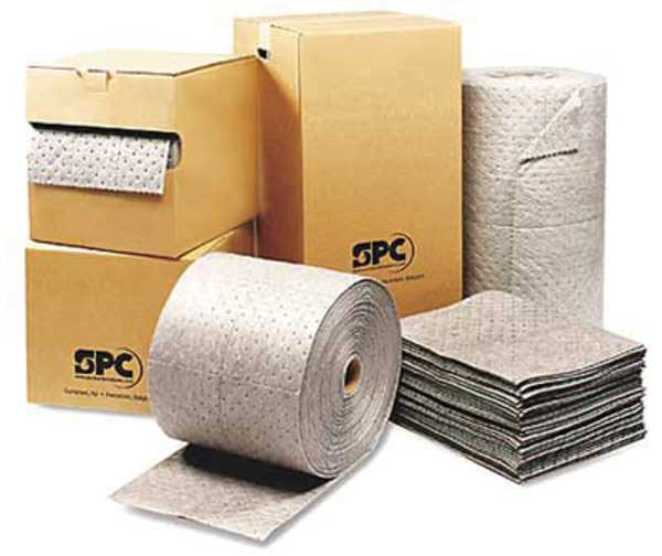 Sorbents, 41 gal/pk, 104 oz/pad, Universal Absorbed, Gray, Polypropylene, 50 PK