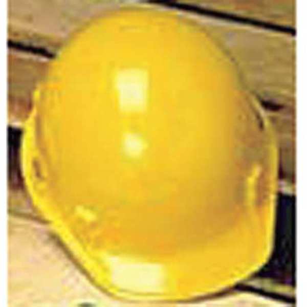 Front Brim Hard Hat, Type 1, Class E, Ratchet (4-Point), Yellow