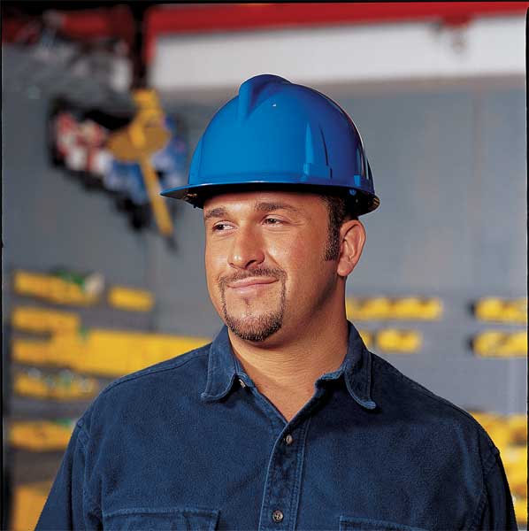Front Brim Hard Hat, Type 1, Class E, Pinlock (4-Point), White