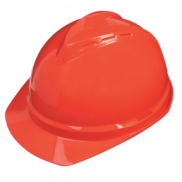 Front Brim Hard Hat, Type 1, Class C, Ratchet (6-Point), Red