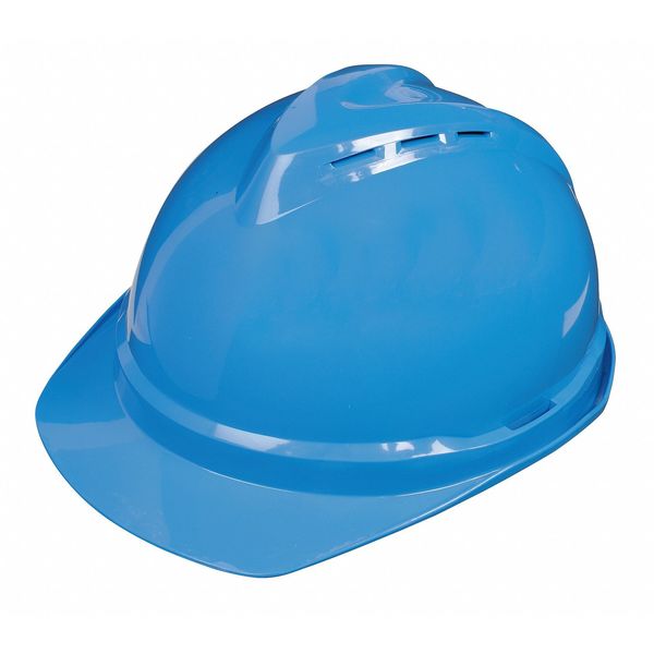 Front Brim Hard Hat, Type 1, Class C, Ratchet (6-Point), Blue