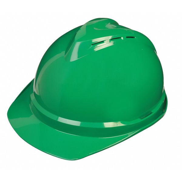 Front Brim Hard Hat, Type 1, Class C, Ratchet (6-Point), Green