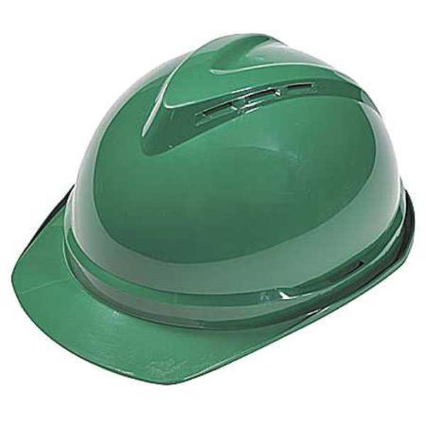 Front Brim Hard Hat, Type 1, Class C, Ratchet (6-Point), Green