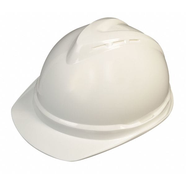 Front Brim Hard Hat, Type 1, Class C, Ratchet (6-Point), White