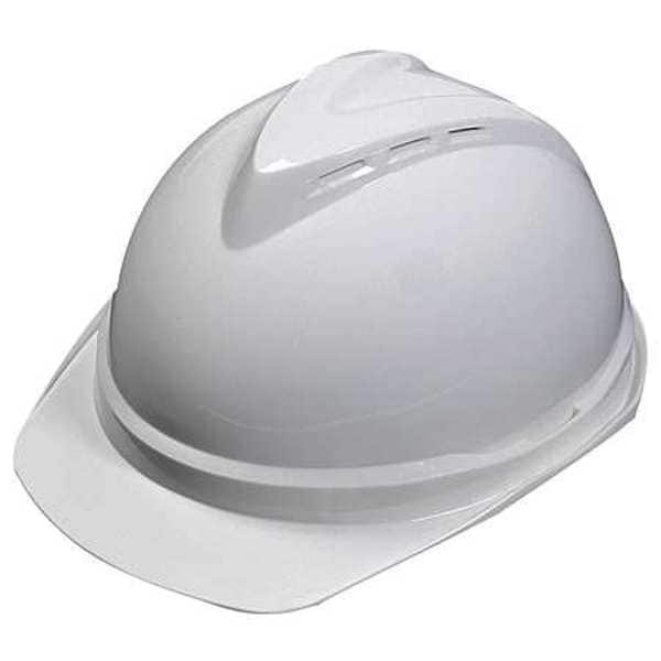Front Brim Hard Hat, Type 1, Class C, Ratchet (6-Point), White