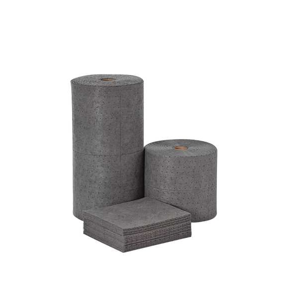 Sorbents, 27 gal/pk, .27 gal/pad, Universal Absorbed, Gray, Polypropylene, 100 PK