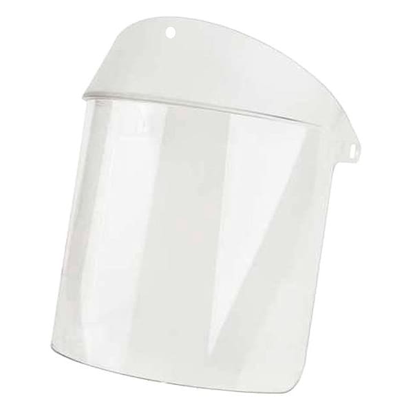 Faceshield Visor, Polycarb, Clr, 8x14in