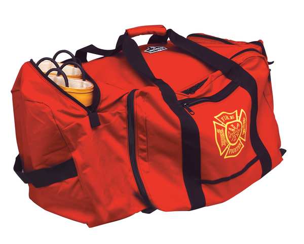 Personal Gear Bag, 1000D Nylon, Double Coated, Red, 15 in Height