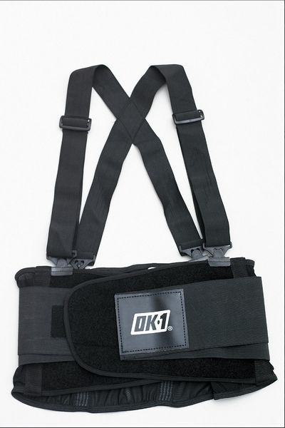 Back Support W/Suspenders, Contoured, XL