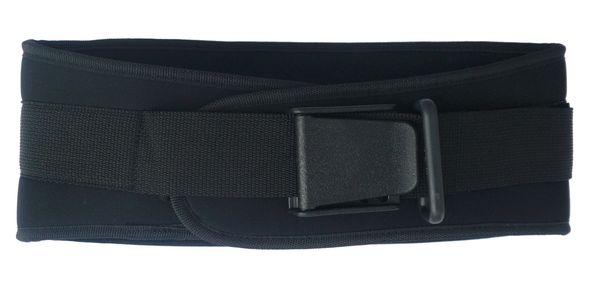 Back Support, Black, 6 In. Wide, Nylon, S