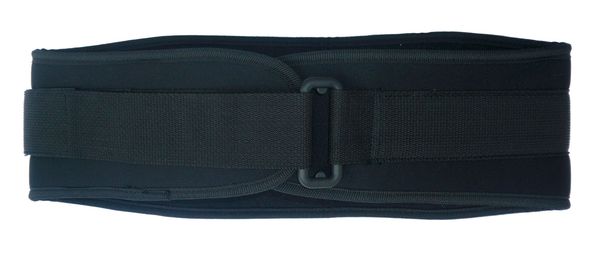 Back Support, Black, 6 In. Wide, Nylon, 2XL