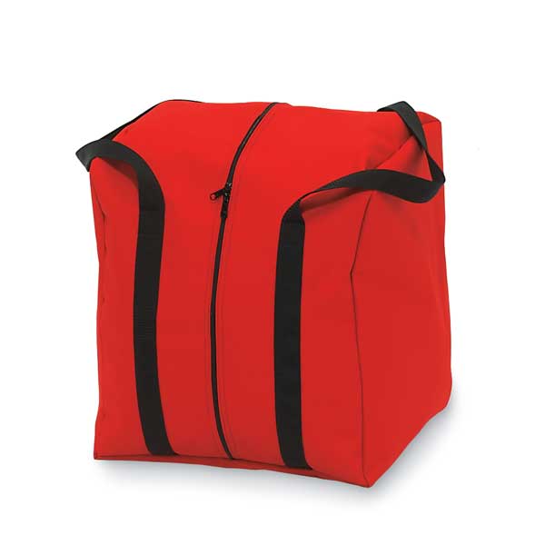 Step-In-Gear Bag, 600 Denier Polyester, Red, 15 1/2 in Height