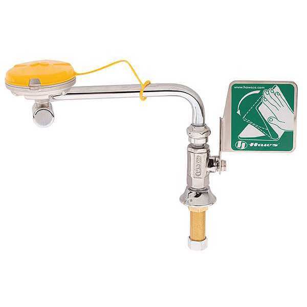 Eyewash, Deck Mount, 15 W, 11-1/2 D