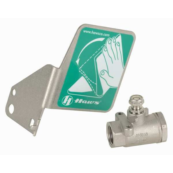 Stay-Open Ball Valve Includes Push Flag