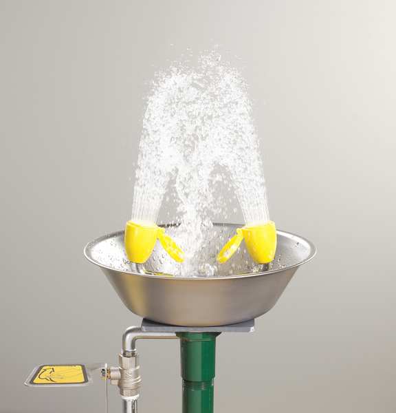 Wall Mounted Eye/Face Wash Station Stainless Steel