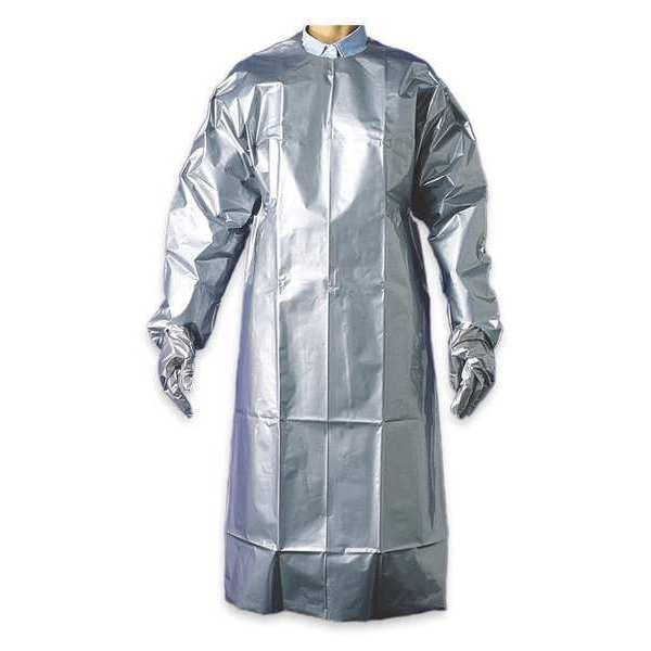 Coat Apron, Silver, 56 In. L